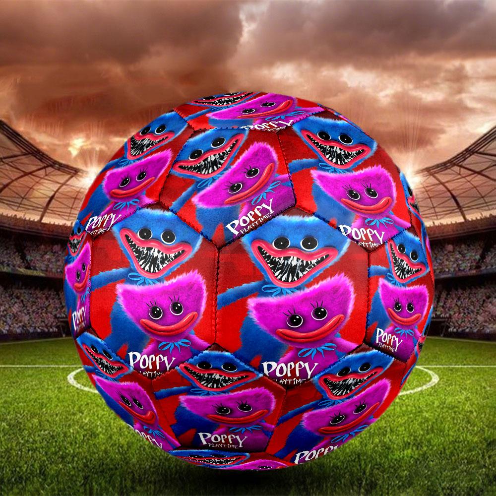 Huggy Wuggy Print Size 5 Soccer Ball, Standard Match Football for Sports Game and Team Practice, Ideal Gift for Soccer Fans