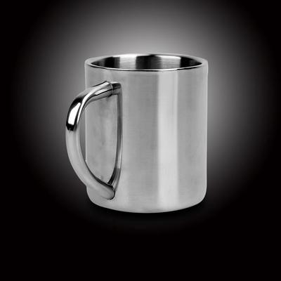 Kaffekopp i rostfritt stål Mugg Dubbelväggig Isolerad Ölmugg Te Mjölk Vatten Termisk Mugg med Skållningssäkert Handtag Resedryckesvaror