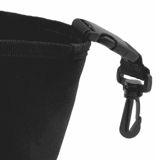 Cleaning Bag Golf Clubs Balls Scratch-Free Deep Groove Cleaner Waterproof Lining Removable Clip Machine Washable Golf Accessory