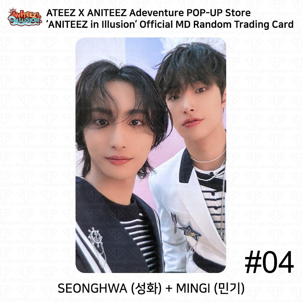 ATEEZ X ANITEEZ POP UP Store 'Aniteez in Illusion' Carte photo officielle MD Trading