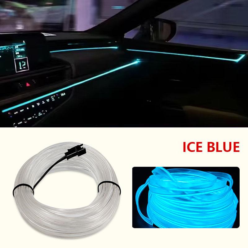 1M/3M/5M LED Car Interior Decoration Light EL Wiring Neon Strip For Auto DIY Flexible Ambient Light USB Party Atmosphere Lamp