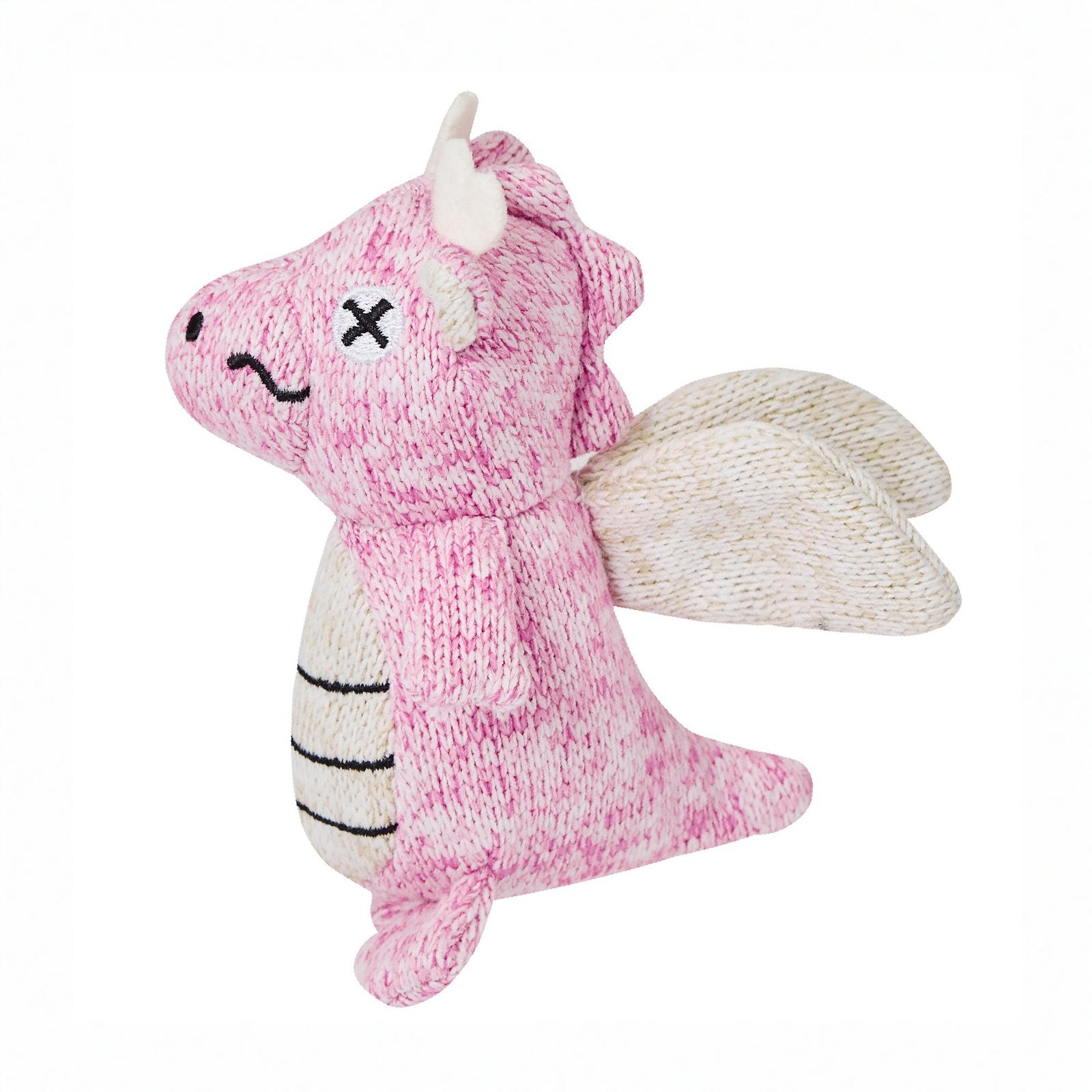 

Knitted Oxford Cloth Composite Squeaky Dog Toy Cute Teething Chew Interactive Self-Play Toy for Puppies one size