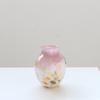 Pink Gradient Glass Vase Hydroponics Terrarium Color Spot Flower Vase Glass Floral Arrangement Home Decoration Accessories