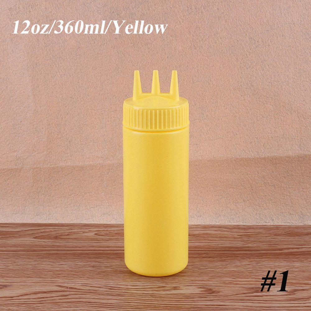 Ketchup Condiment Vinegar Oil 3 Hole Cruet Bin Dispenser Squeeze Bottle