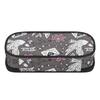 Pencil Bag Neat Design Durable 300D Polyester Smooth Zipper with Main Compartment Mesh Pocket and Pen Slots for Teens and Students