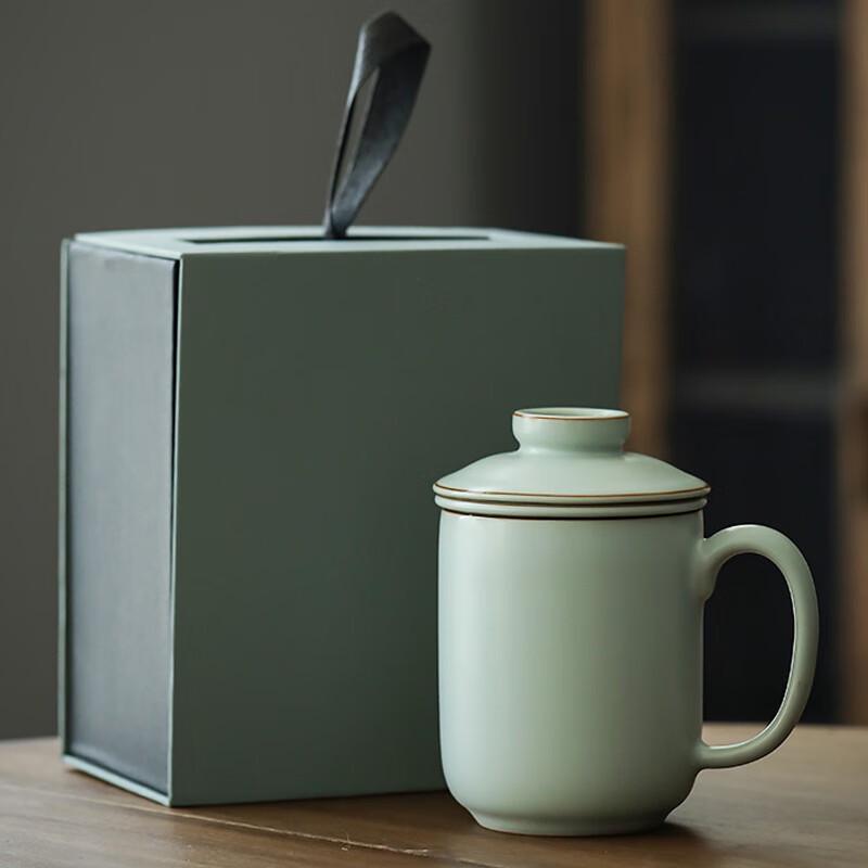 

Ru Kiln Ceramic Tea Infuser Cup