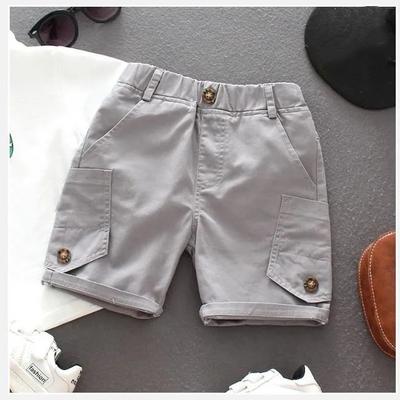 Jungen Sommer Freizeitshorts Mittel- und Kleinkinder Einfarbig Weiche Fünf-Hosen