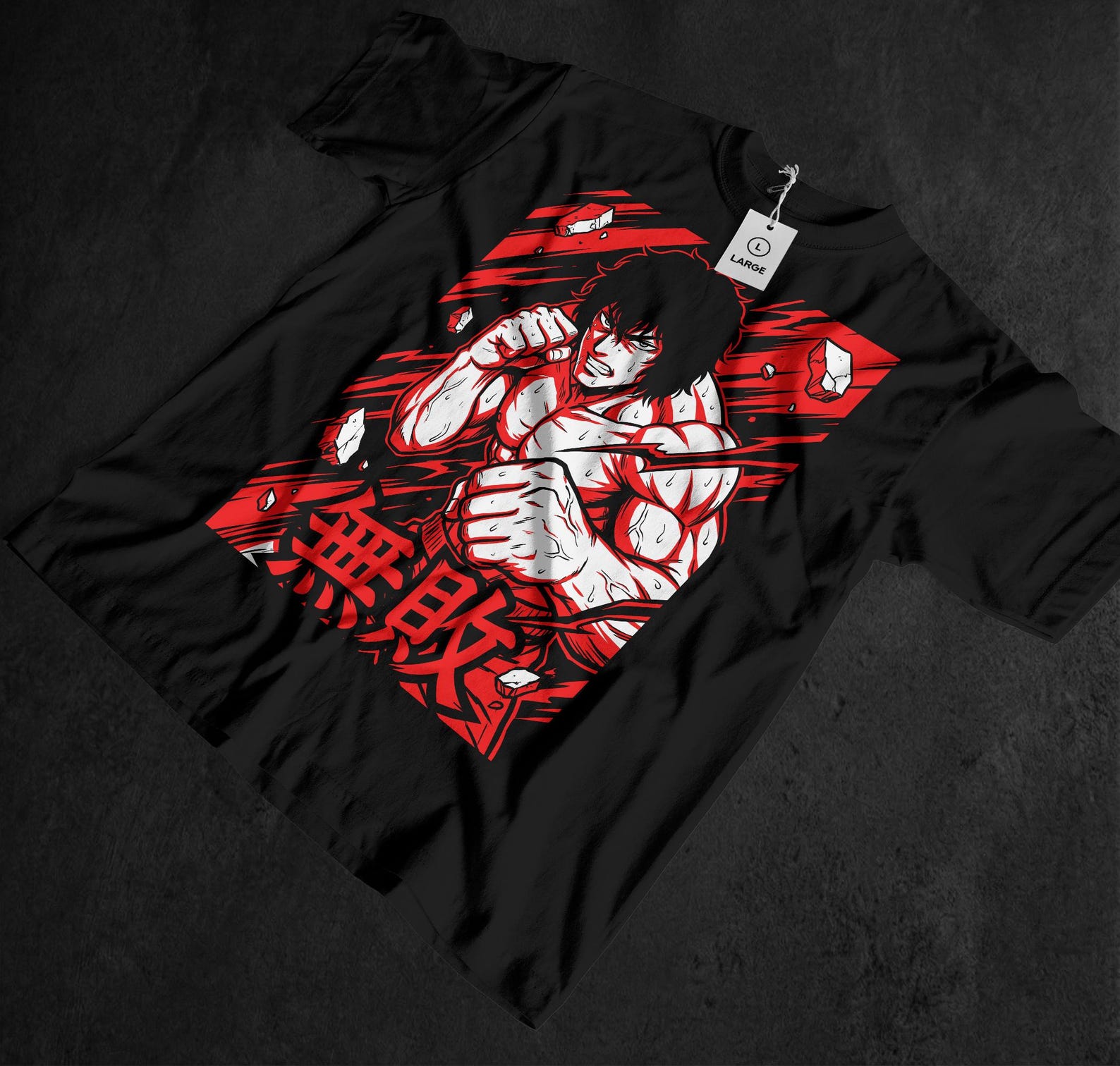 Kengan Ashura Anime Series Tshirt, Unisex Boxing Tee, Martial Arts Graphic, Japanese Manga, Raian Kure, Baki Hanma, Gift For Shonen Fan 120