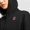 Nike Solid Color Hooded Pullover Sweatshirt Women Tops Black AV0767-010