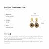 Vintage Round Drop Earrings Women Geometric Embossed Pattern Hollow Dangle Earrings Fashion Minimalist Party Jewelry Accessories