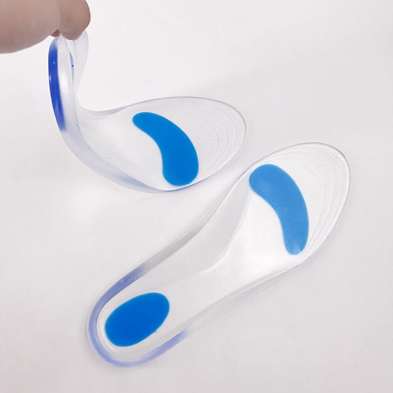 Silicon Orthopedic Insoles for Shoes Women Men Flat Feet Arch Support Shoe Pad Shock Absorption Plantar Fasciitis Relief Insoles