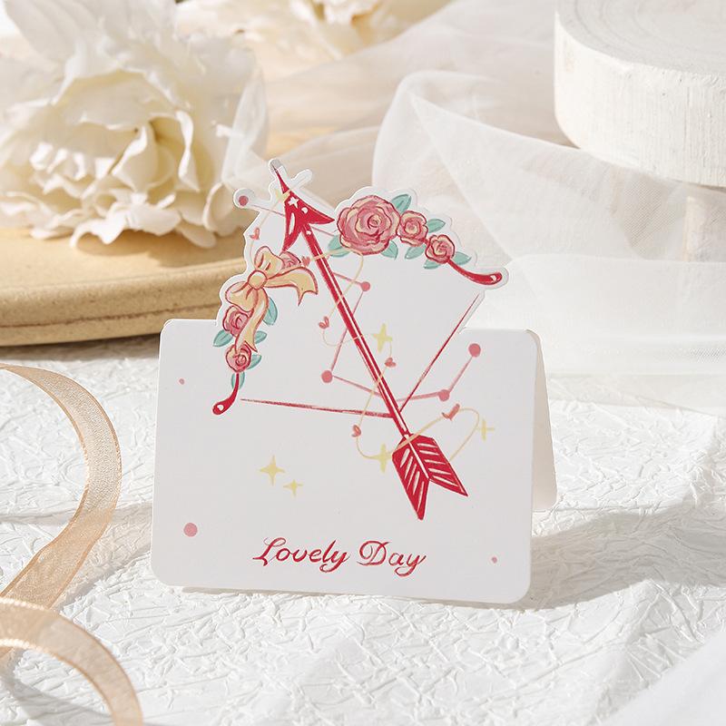 50PCS Bouquet Greeting Card No Envelopes, for All Occasions Such As Christmas,Valentine's Day,New Year,Parties Gift Card,Wedding