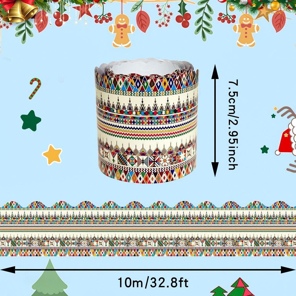 Handmade Crafts Border Paper Paper Stickers Creative Bulletin Board Border  Christmas