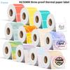 Assorted Decorative Thank You Stickers Roll, Colorful Scalloped Edge Label Stickers for Gift Wrapping & Greeting