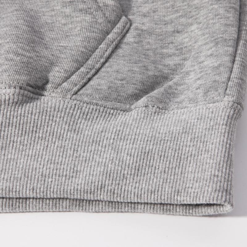 Men's Clothing Sweatshirt 420g Velvet Hooded Sweatshirt Men's Hoodie Solid Color Large Size Autumn and Winter Men Jacket