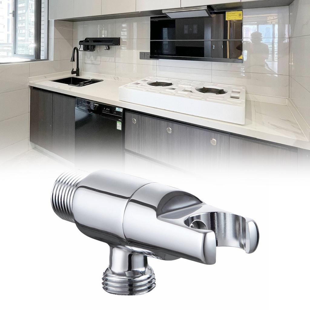 Brass Angle Valve with Support Versatile 1/2 Thread Interface Valves Stable Water Pressure Valves Suitable for Home Use