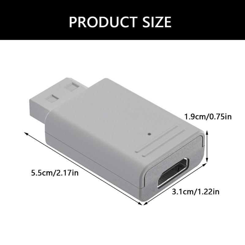 Adapter with Indicator for Game Console Converter 480i/480p/576i Output for PC HDTV Monitor Gaming Accessory