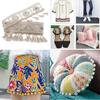 Cotton Jacquard Fan Ribbon, Pompom Border, Pompom Border, Pompom Ribbon,