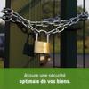 Cadenas de sécurité - amig - 60mm - laiton et acier traité - imperméable - 2 clés incluses