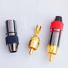 2Pcs Rca Male Plug Connector Non Solder Av Audio Video Locking Cable Plug Adapter Or Audio Cable Plug Video Cctv Camera Rca Jack