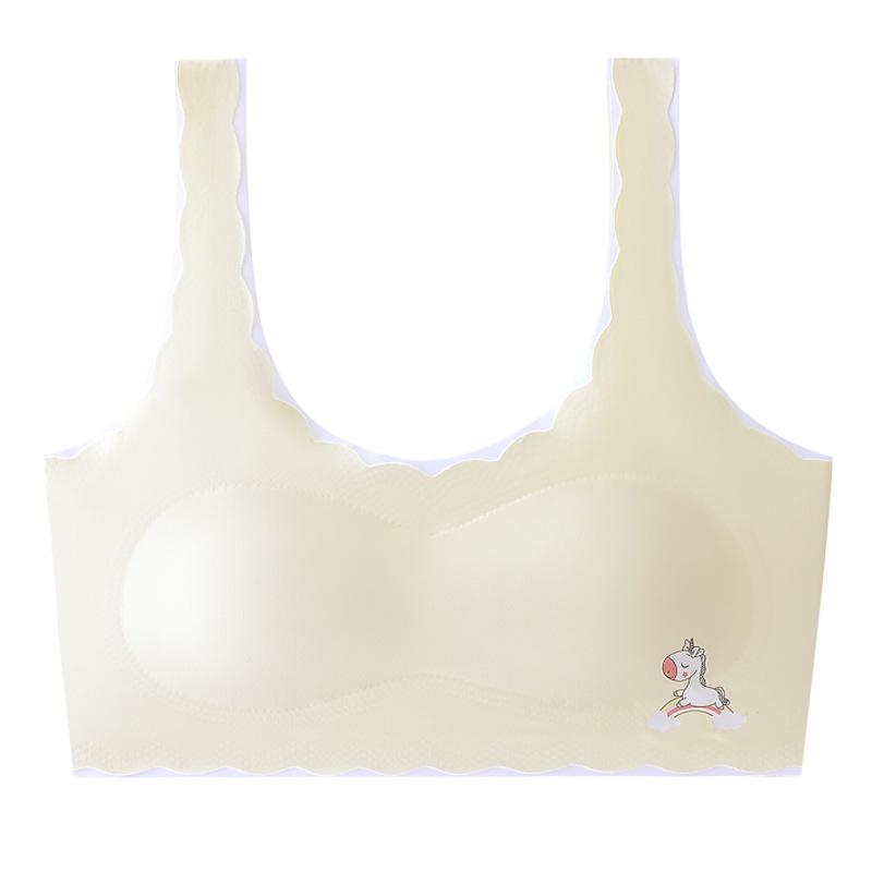 Traceless Girls Underwear Youth Development Girls Junior High School Students Older Children Girls Bra Student Vest