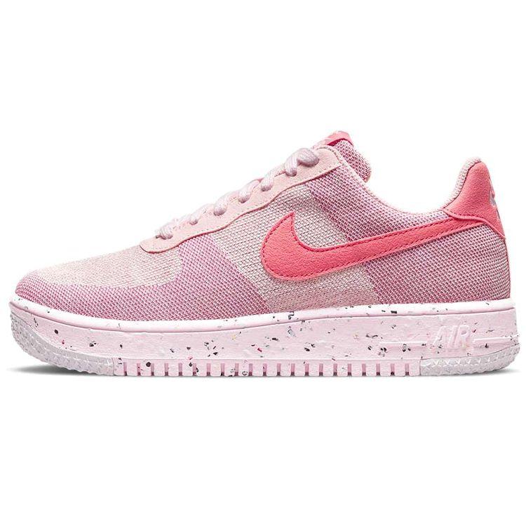 Nike Air Force 1 Crater Flyknit Rosa Glassa Sneakers Donna Rosa-Oxford Rosa-Schiuma Rosa-Sale DC7273-600 cm
