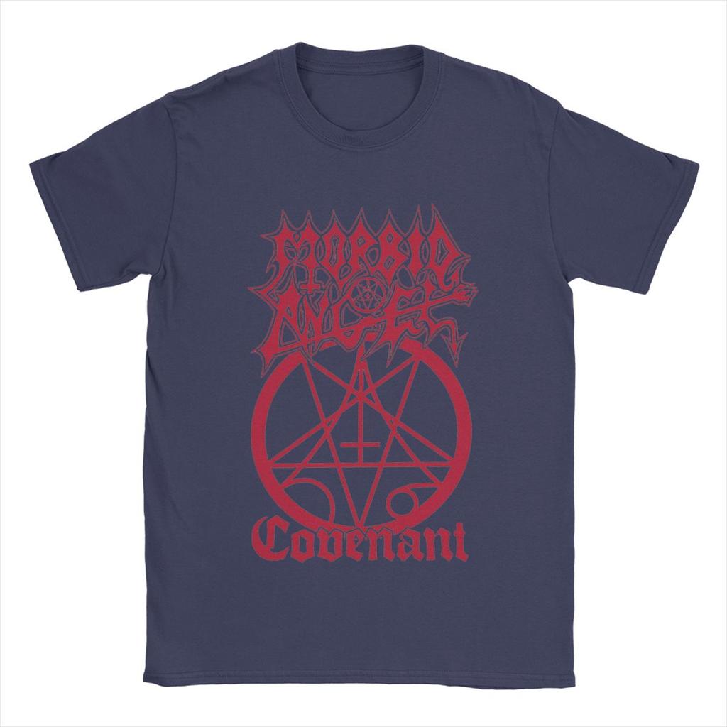 Morbid Angel T Shirts Unisexs Pure Cotton Casual TShirts Crewneck Music Band Tee Shirt Short Sleeve Clothes Graphic Printed