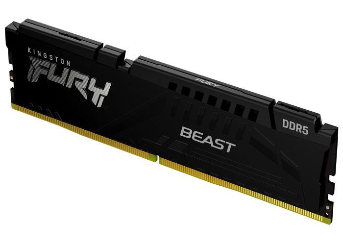 Module mémoire - Kingston - Kingston FURY Beast - DDR5 - module - 32 Go - DIMM 288 broches - 6000 MHz / PC5-48000 - mémoire sans ta