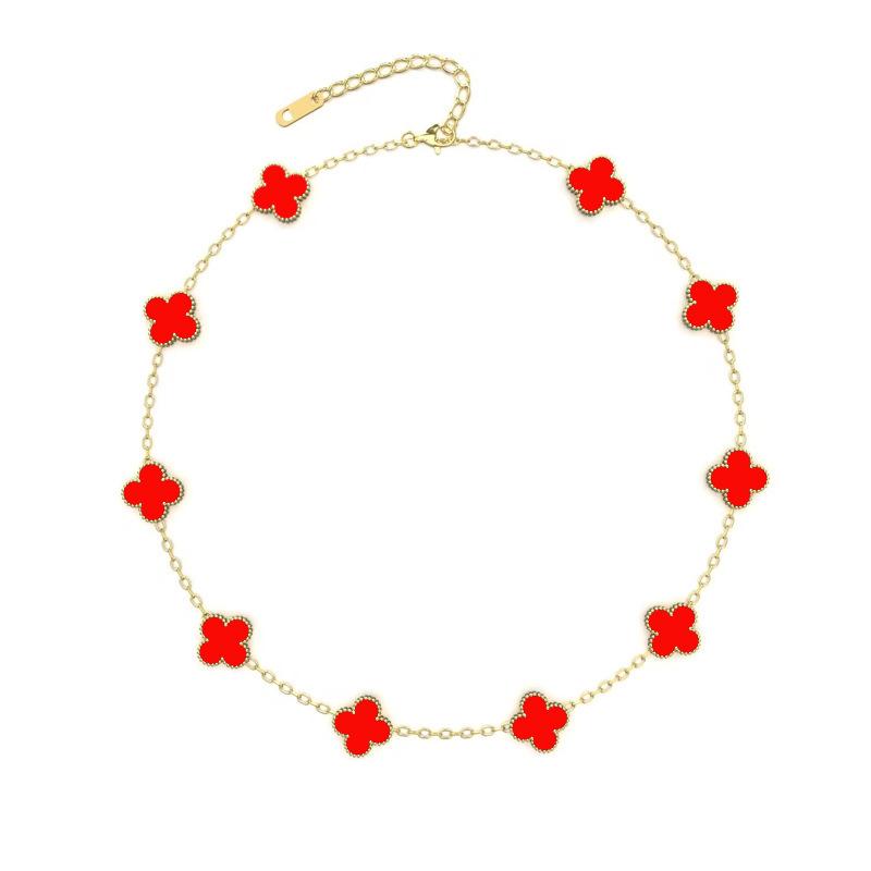 Four-leaf Clover 10-flower Necklace High-end Luxury Women's Clavicle Chain