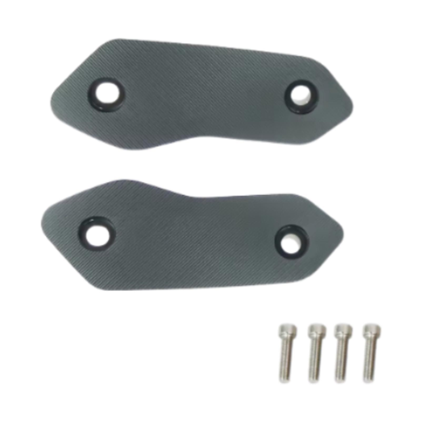 2Pcs Motorcycle Mirror Block Off Plates Aluminum Alloy Mirror Hole Caps Rearview Mirror Parts Rear View Mirror Hole Cover