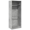 VidaXL Wardrobe Concrete Grey 80x50x200 Cm Engineered Wood, Storage Cabinet, Wardrobe Organizer, Cabinet, 3307795
