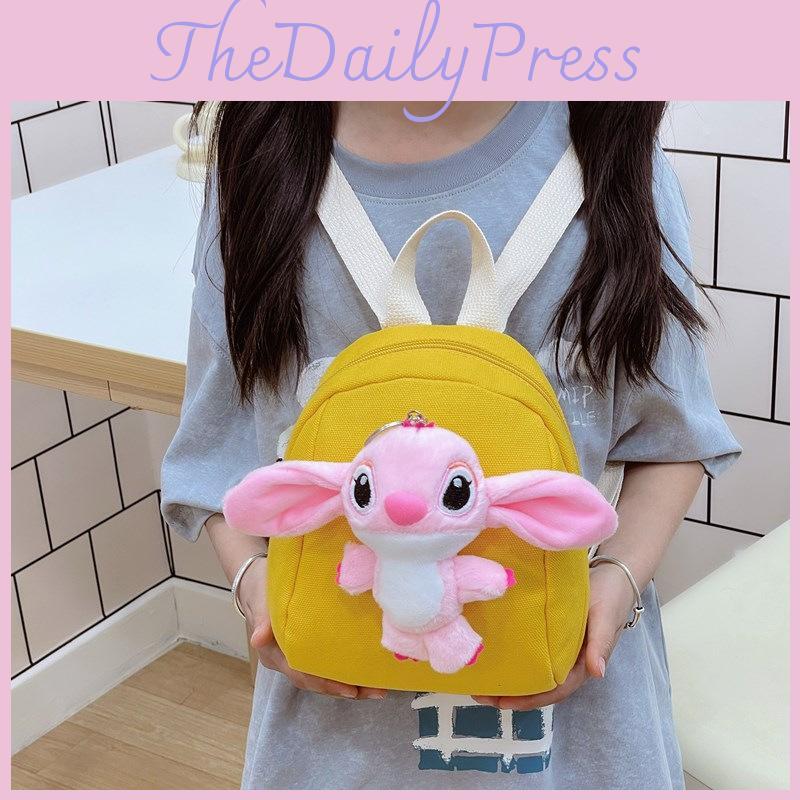 Cartoon Doll Backpack Schoolbag With Adjustable Shoulder Bags Straps