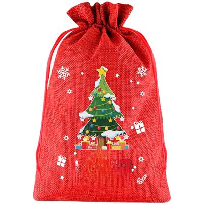 For Kids For Parties Holiday Present Bags Christmas Drawstring Bags Festive Gifting 20*30cm Assorted Colors Present Bags Xmas