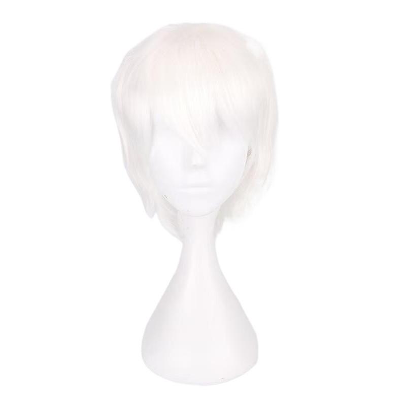 Cos Short Black Cosplay Wig With High Temperature Silk For Anime Costumes