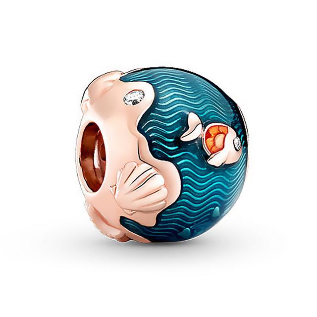 New Bear Shell Dreamcatcher Dolphin Beads Charm Dangle Fit Bracelets &Necklaces For Women Jewelry Gift Making 