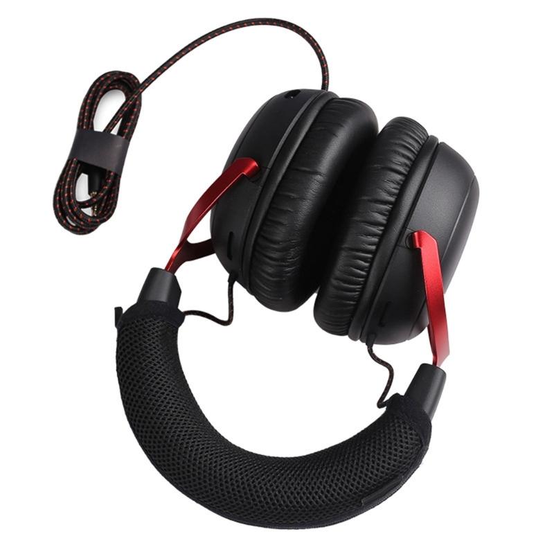 Weiches Nylon-Mesh Ersatz-Stirnband Kissenpolster Bezug Schutz für Cloud III Headset Kopfhörer