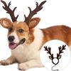 Christmas Pet Antler Headbands For Small Media Dog Cats Soft Costumes Party Decoration Photo Shoot Accessory