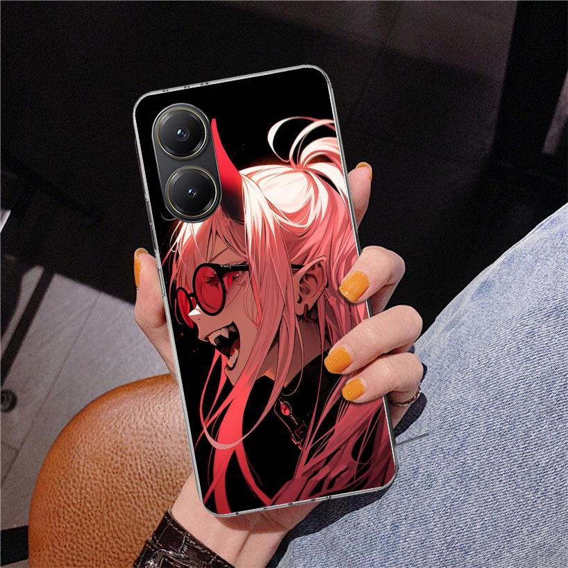 C-Chainsaw Mans Power Phone Case For Xiaomi Poco X7 X6 X5 Pro F7 Ultra Redmi 15C 15 13C 13 12C 12 10 10A 10C 9 9A 9C 9T Cover Po