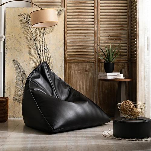 Japanese Lazy Sofa Tatami Bean Bag Balcony Lying Light Luxury Leather Children's Reading Single Chair