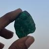 Natural Green 154.70 Ct Uncut Certified Emerald Rough Gemstone For Collector's