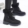 Shoe factory winter high-top non-slip velvet women's boots high boots women's snow boots fashion warm boots