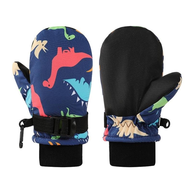 Kinderfäustlinge Winter Warm Schneehandschuhe Vollfingerhandschuhe mit Fleece-Isolierung zum Skifahren und Eislaufen