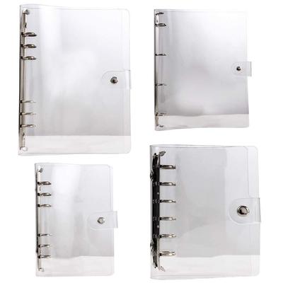 Office Supplies Agenda Folder Transparent Clip File Loose Leaf Ring Planner Notebook Binder