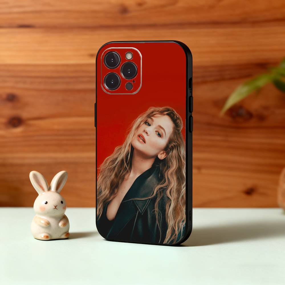 Actor J-Jennifer L-Lawrence Phone Case For iPhone17,16,15,14,13,12,Plus,Pro Max, 5G Others Soft Black Cover
