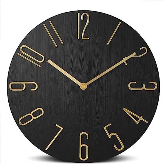 Nbdeal wall clock silent continuous second hand diameter 30cm stylish lightweight wall-mounted Nordic non-ticking non-radio FDB-8871