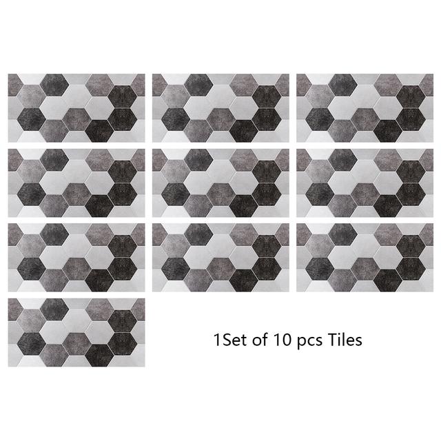 29 Styles Flat Marble Embossing Tiles Wall Sticker Kitchen Oil-proof Bathroom Waterproof Peel & Stick Hard Crystal Wallpaper