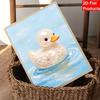 Framed Pearl Painting Kit Cute Rubber Duck Pattern DIY 3D Bead Canvas Art Creative Leisure Craft Home Decoration Modern Wall Hanging Decor Set