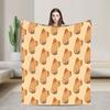 Cute Capybara Blankets  Flannel Awesome Warm Throw Blanket for Coverlet Decoration