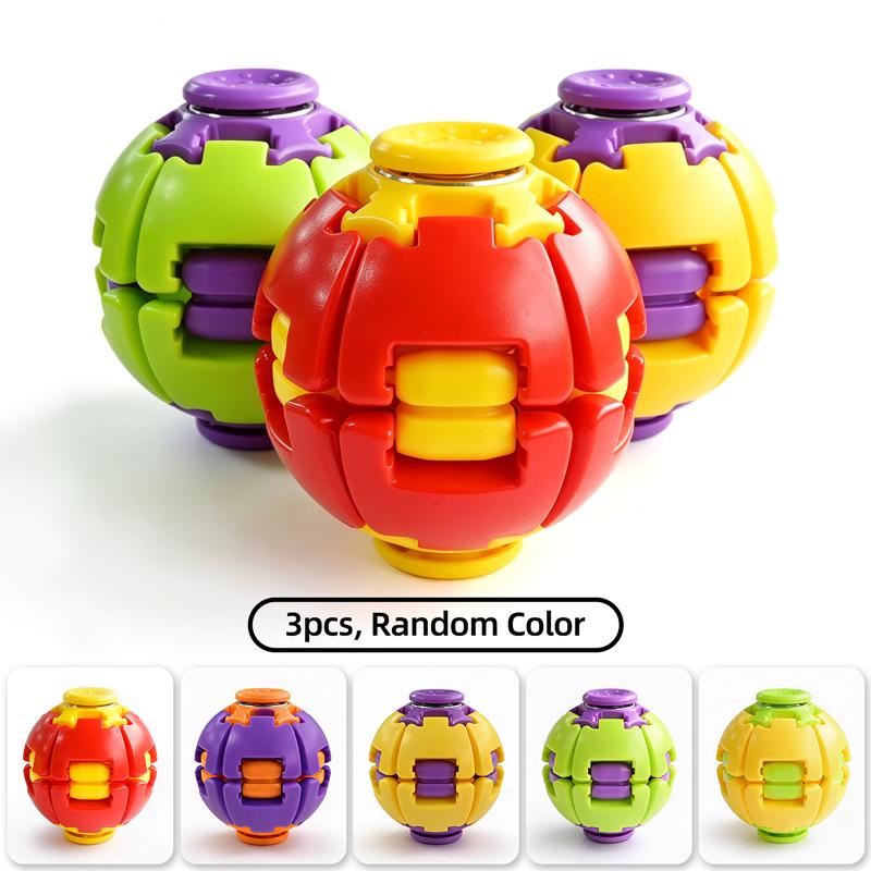 Press To Rotate Fidget Spinner Toy Handheld Stress Relief Sensory Fidget Toy Portable Pocket Spinning Top For Adults Desk Toy