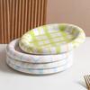 Cute Korean Ceramic Plate Unique Plate For Cake Food Dinner Breakfast Dessert Salad Decorative Dish 8 Inch Table Decorations